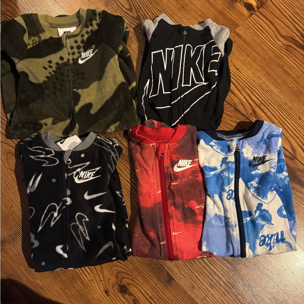 Nike Kids' Zip-Up Hoodies - Camouflage, Black, Red, Blue